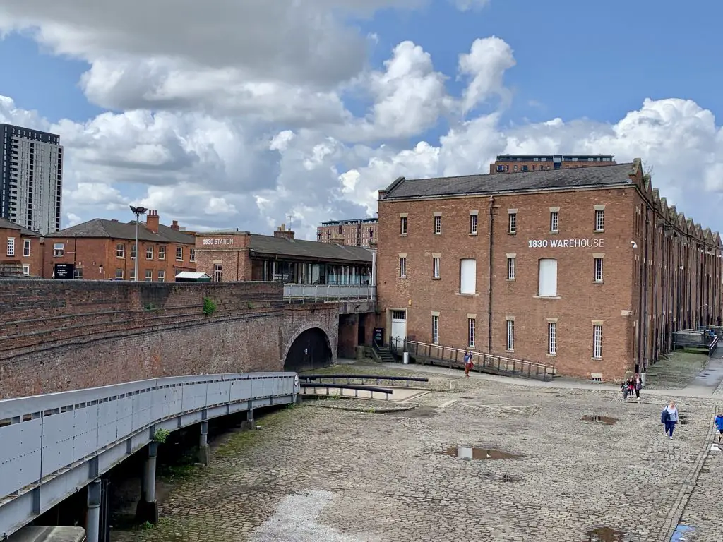 1830's Railway Warehouse in Manchester, United Kingdom's Castlegate neighborhood.
