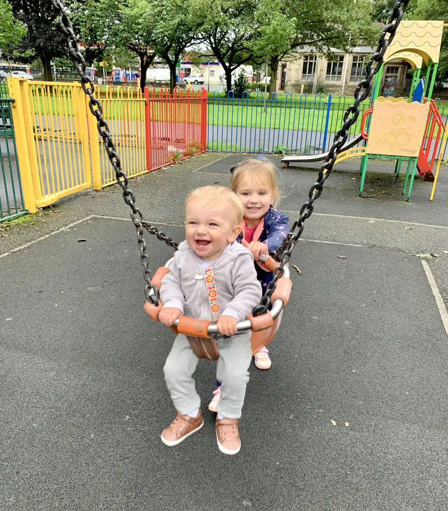 Playing at Ardwick Green Park in Manchester, England.