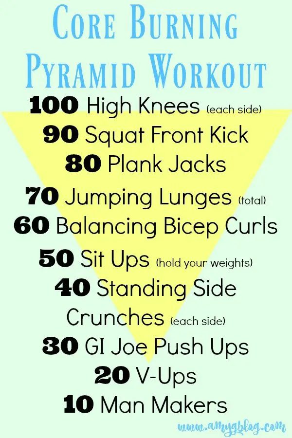 Core Burning Total Body Pyramid Workout