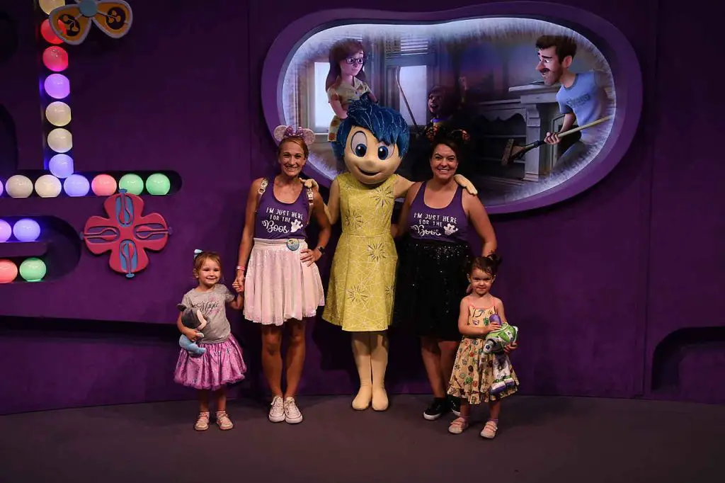 Meeting Joy from Inside Out at Disney's Epcot