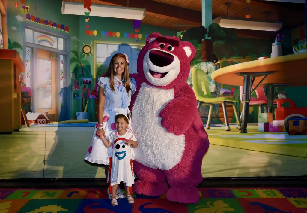You can meet Lotso at the MNSSHP at Magic Kingdom! He's my daughter's favorite!