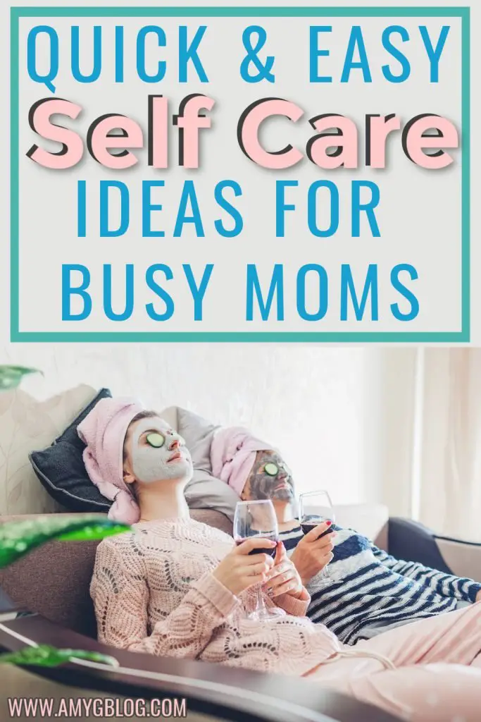 I get it, it's hard to take time for yourself as a mom! These self care ideas are pretty simple and allow busy moms to implement self care. It's time to put you first! #selfcareideas #selfcareformoms #selfcareseptember