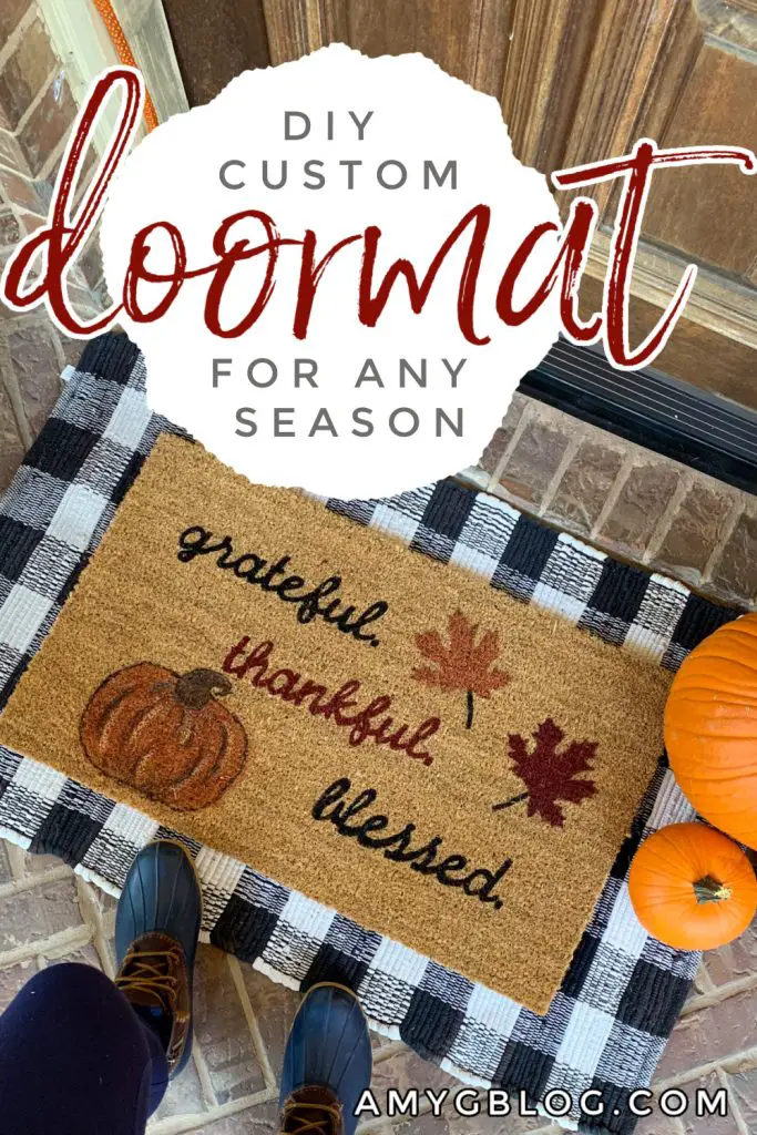DIY custom front doormat