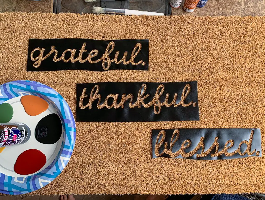 DIY custom front doormat - Step 1