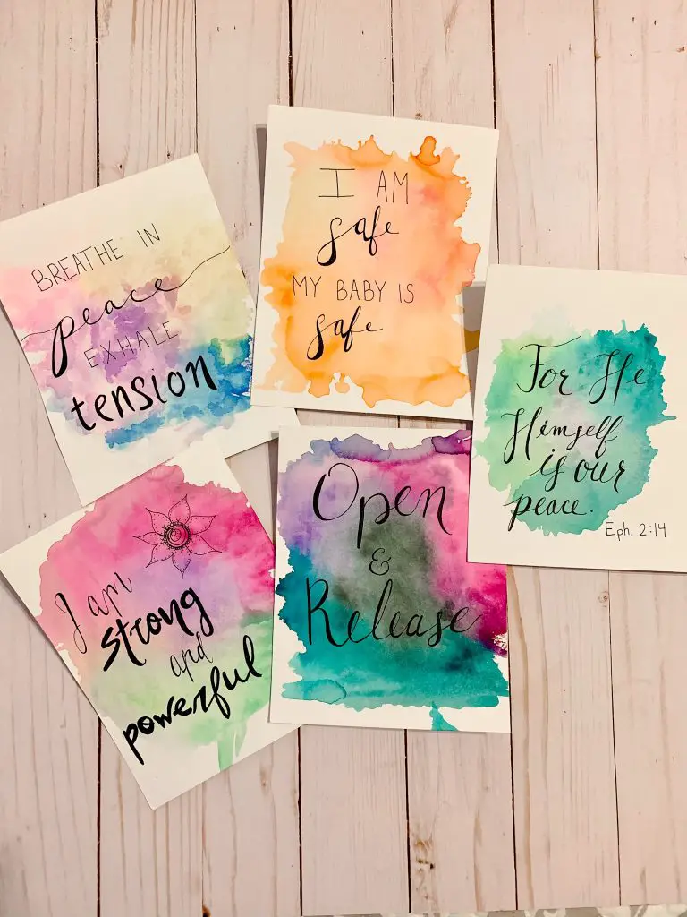 Birth affirmation cards