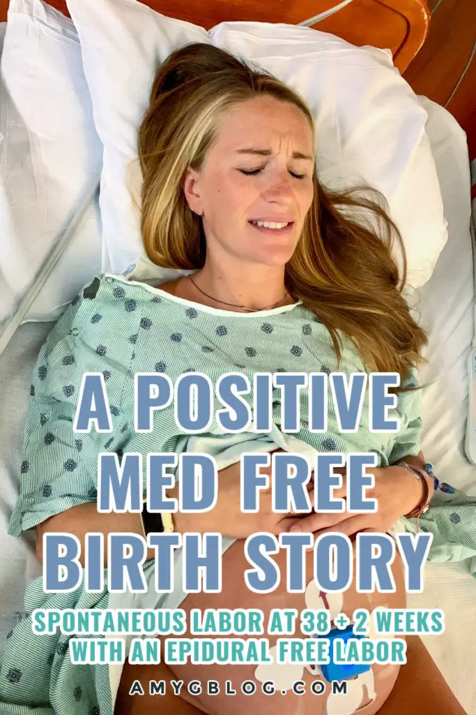 Beau's birth story is one I will never forget. This medicine free labor and delivery was perfect in every way. I felt in control and empowered, and it was the perfect way to meet our baby boy. #birthstory #thirdbaby #drugfreelabor #epiduralfree #naturalbirth
