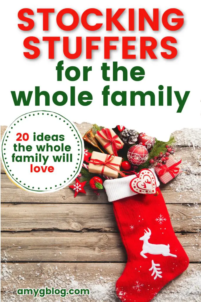 Age and gender neutral stocking stuffers that both kids and parents will enjoy! Take a look at all the fun stocking stuffer options you can get for your whole gang! #stockingstuffers #giftguide #familygifts