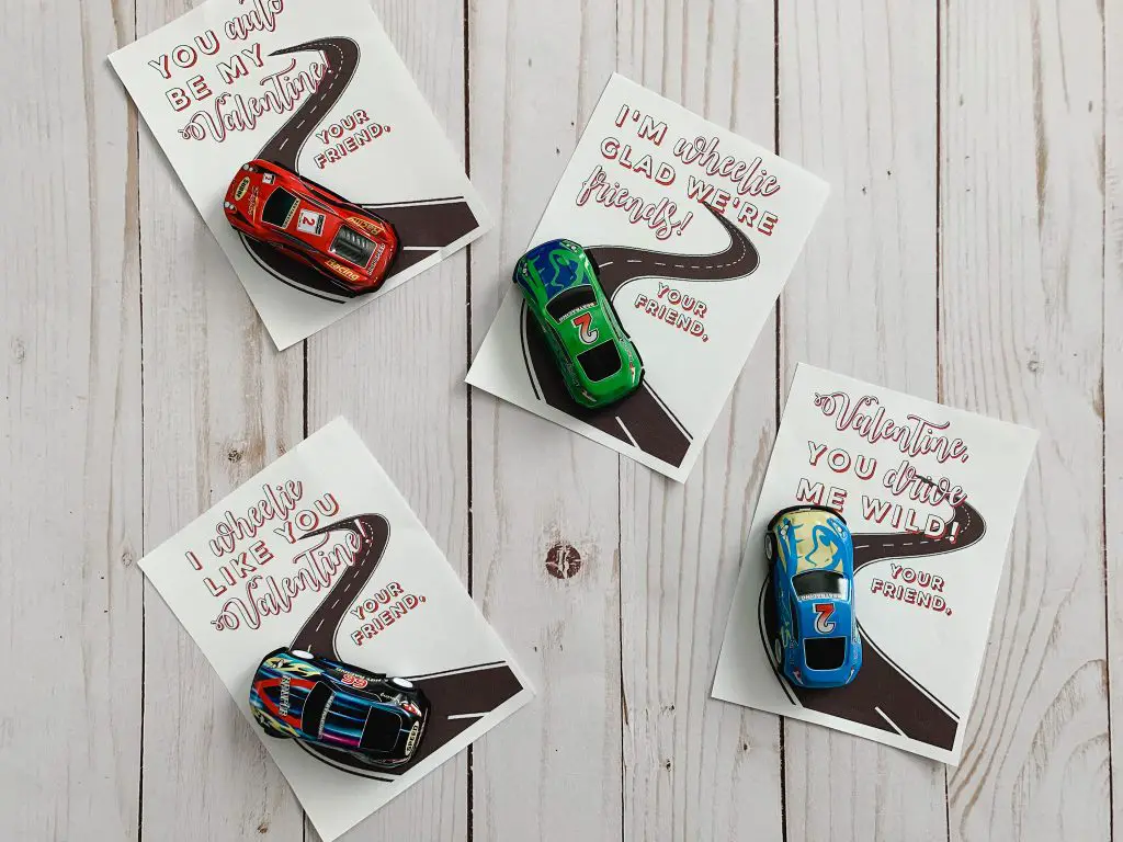 Fun Race Car Valentines Sayings and Free Printables - Amy's Balancing Act