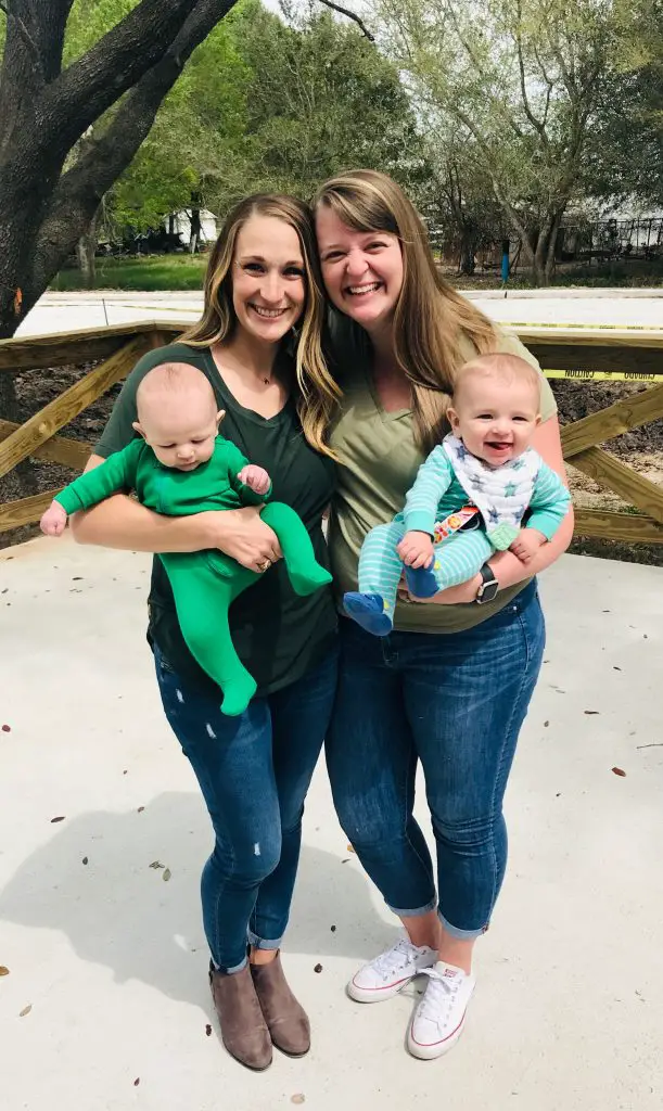 Celebrating St. Patrick's Day wearing green