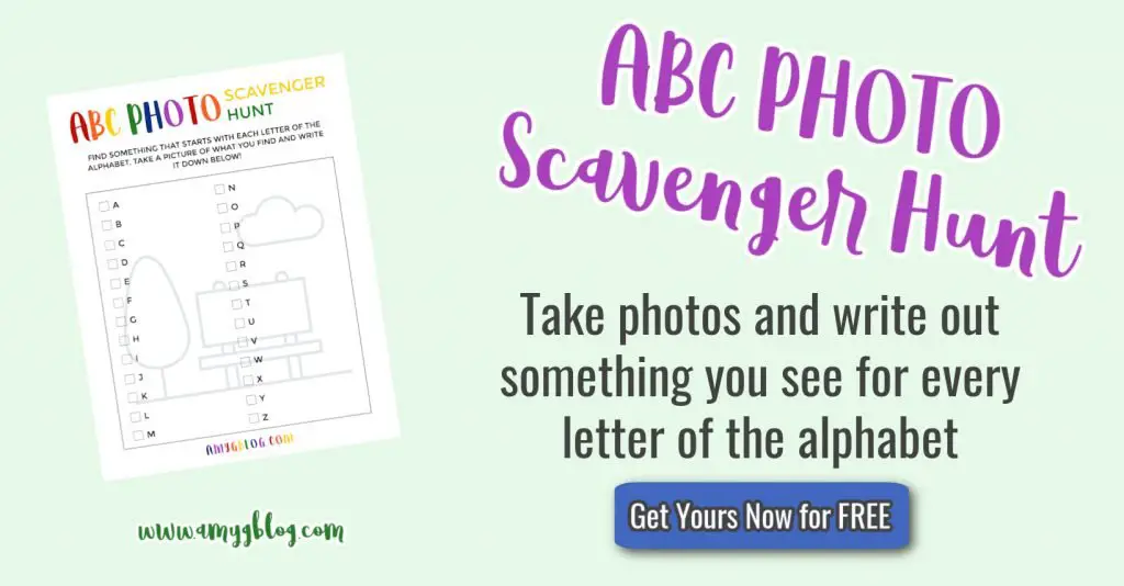 ABC scavenger hunt