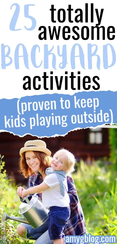 Check out these awesome ideas for backyard fun! #kidsactivities #outsideactivities #screenfree