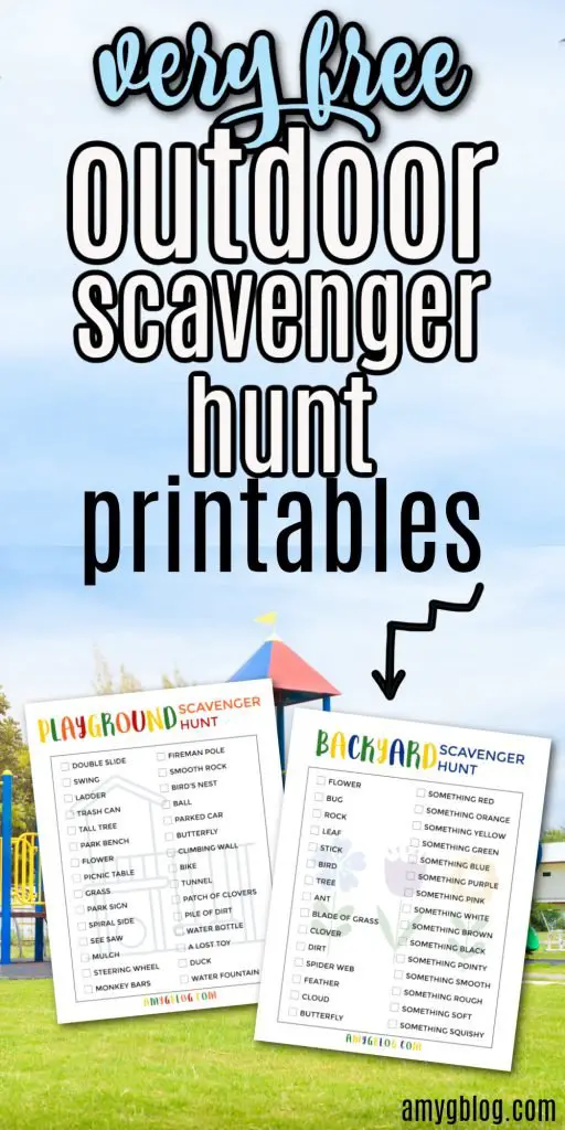 Free Outdoor Scavenger Hunt Printables for Kids - Amy's Balancing Act