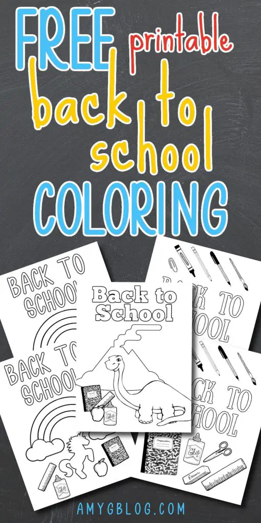 Get your kids ready for back to school with these back to school and first day of school printable coloring pages! #firstdayofschool #backtoschoolprintables #freeprintables #kidsprintables #printablecoloingpages