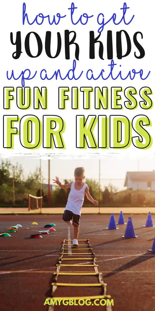 Check out these awesome ways to get your kids up and active. Make fitness fun for kids with backyard games and family activities! #activitiesforkids #kidfitness #workoutsforkids