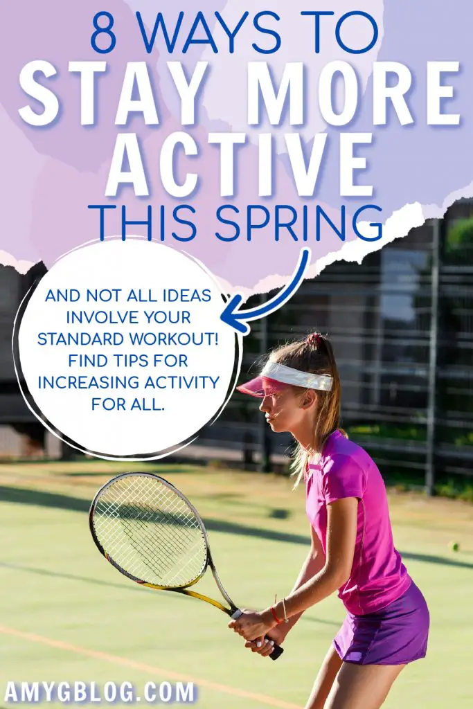 Tips for staying active in the spring! Looking for more unique ways to get moving and outside this spring? Take a look at these tips to help lead a healthy lifestyle. #healthyliving #activespring #springfitness #workoutideas