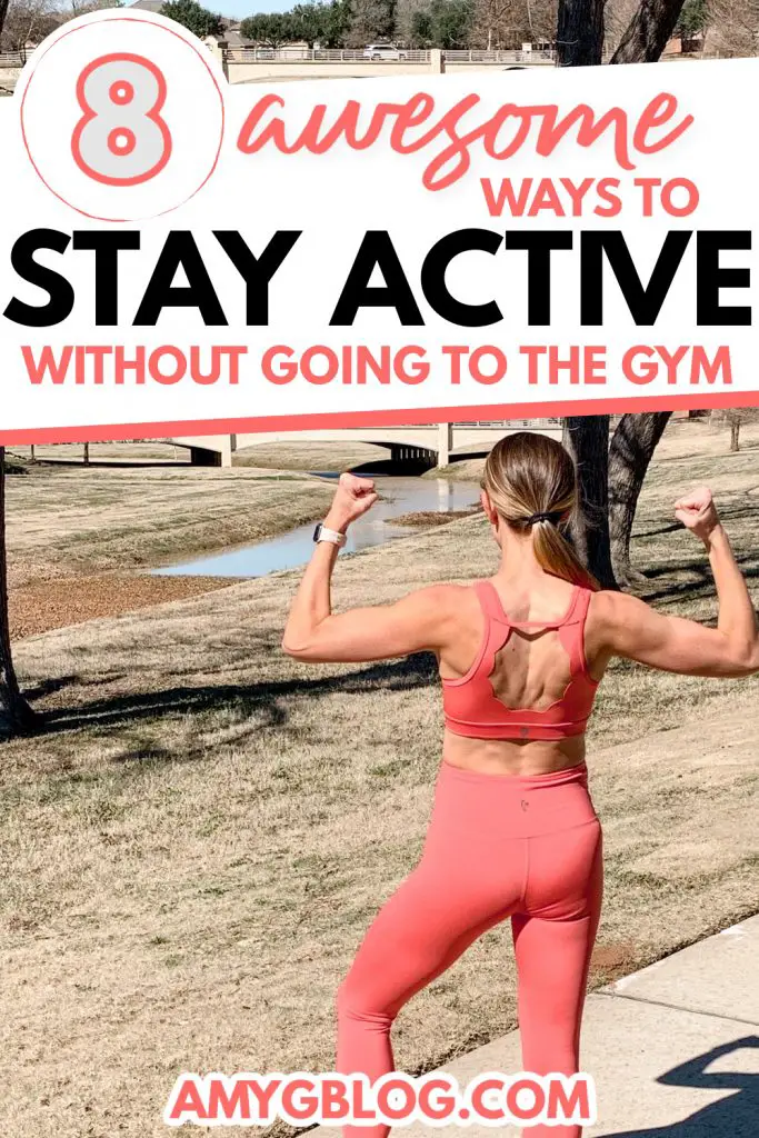 Check out these ways to get active without having to hit the gym! Creative ways to increase your fitness levels this spring! #fitnessideas #fittips #athomefitness #homeworkouts