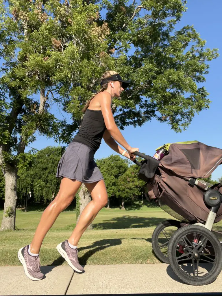 Getting 30 minutes of exercise a day is a key healthy lifestyle for moms